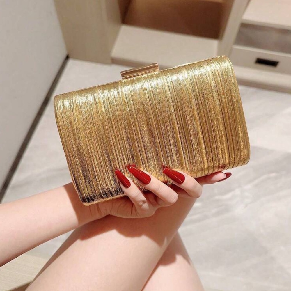 Elegant Gold Clutch Bag